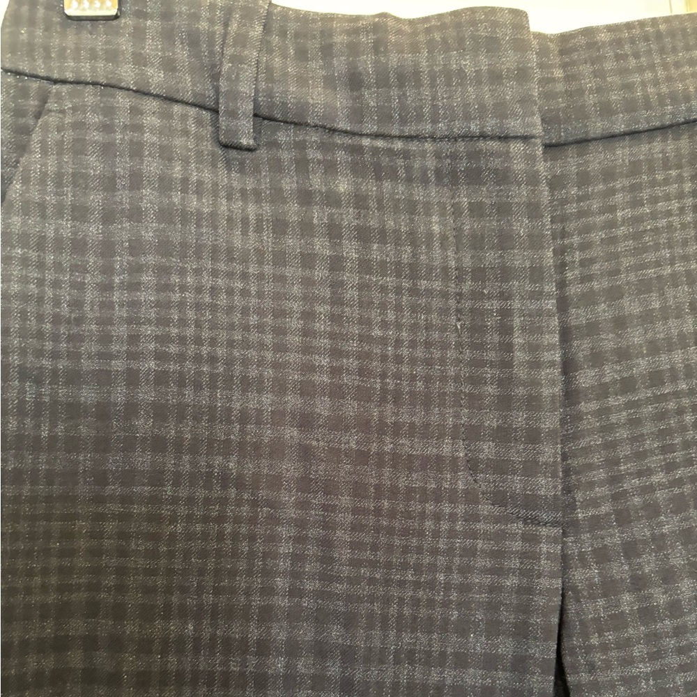 H&M black plaid checkered dress pants